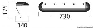 Protezione per pontile 730 mm blu